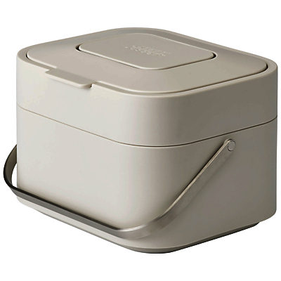 Joseph Joseph Stack Food Waste Caddy, 4L Stone Joseph Joseph Stack Food Waste Caddy, 4L Stone
